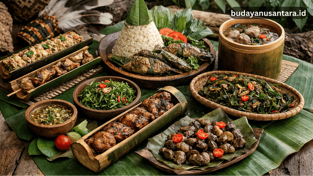 makanan adat Dayak ramah alam