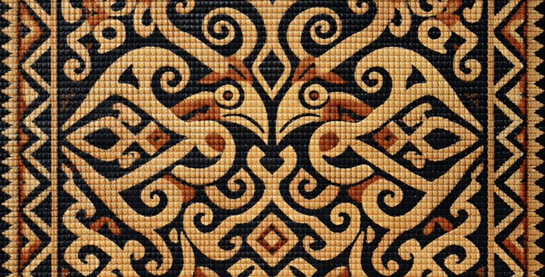 seni anyaman rotan Kalimantan